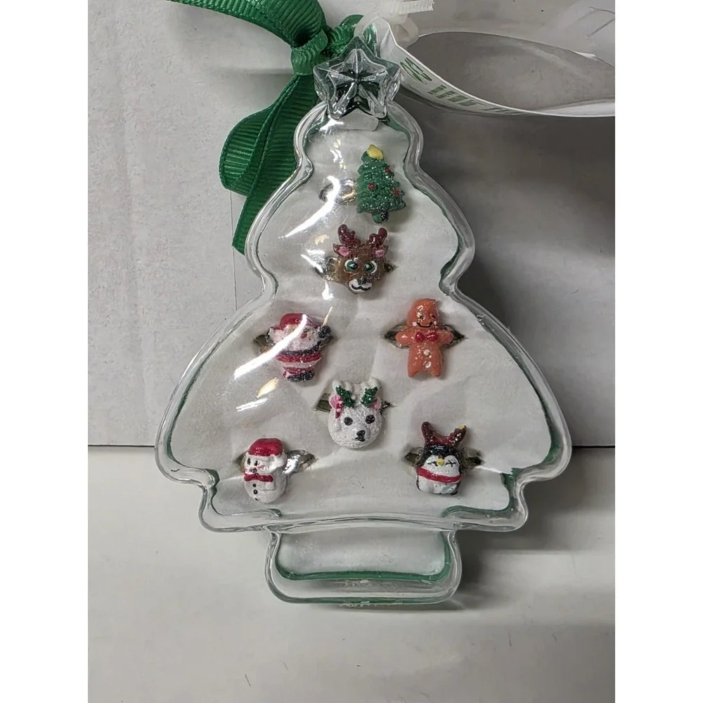 Claire's Let It Glow Girls Christmas Holiday Rings (7 rings each)